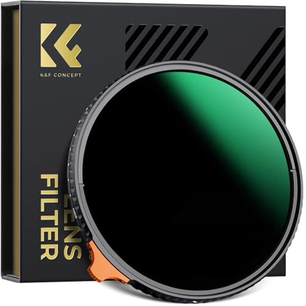 K&F CONCEPT 77mm Variable ND Lens Filter ND3-ND1000 (1.5-10 – Front View