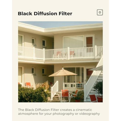 K&F CONCEPT 82mm Black Diffusion 1/4 Filter Mist Cinematic – In Use