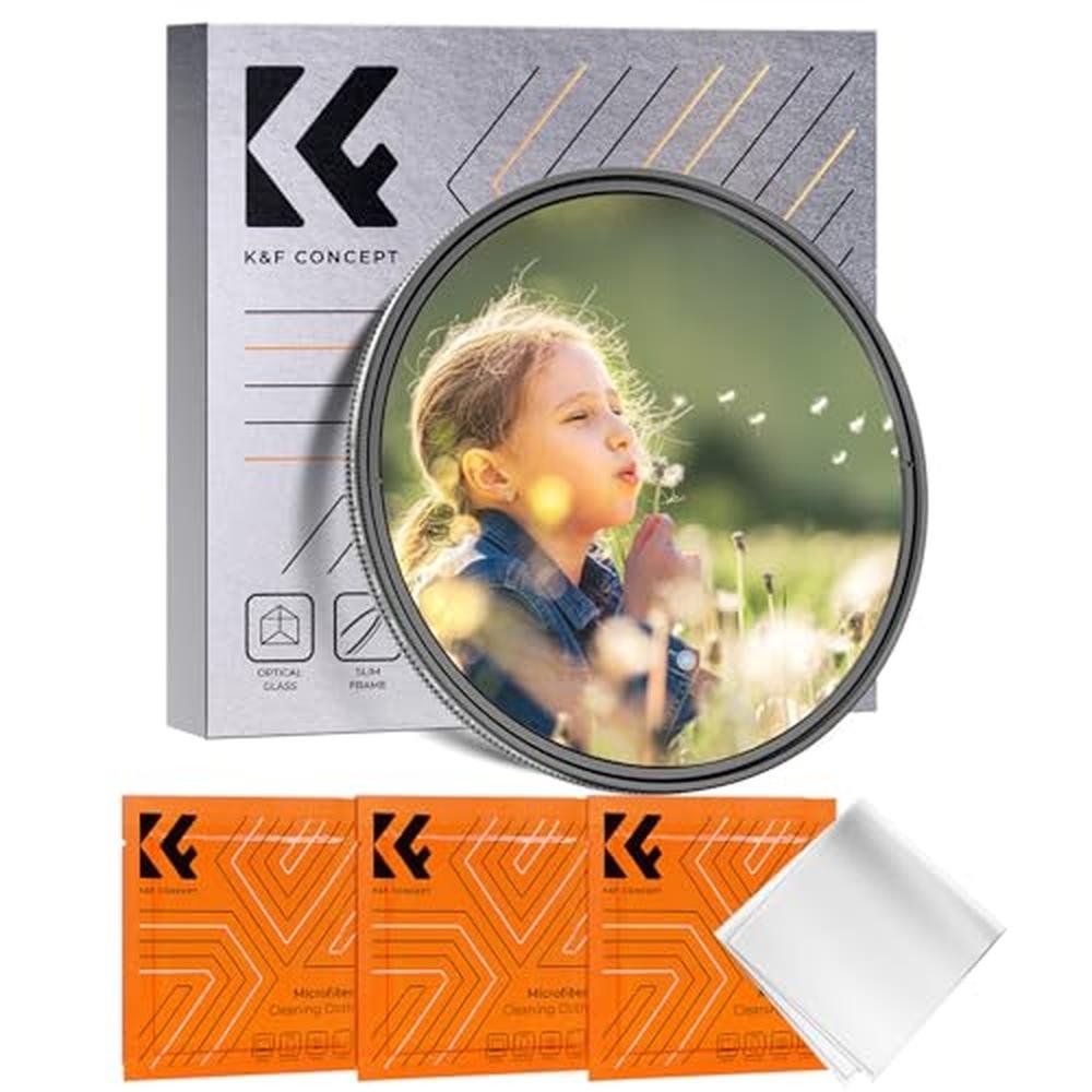 Filter Concept: K-F Concept 82mm Black Diffusion Mist 1.8 – Front View