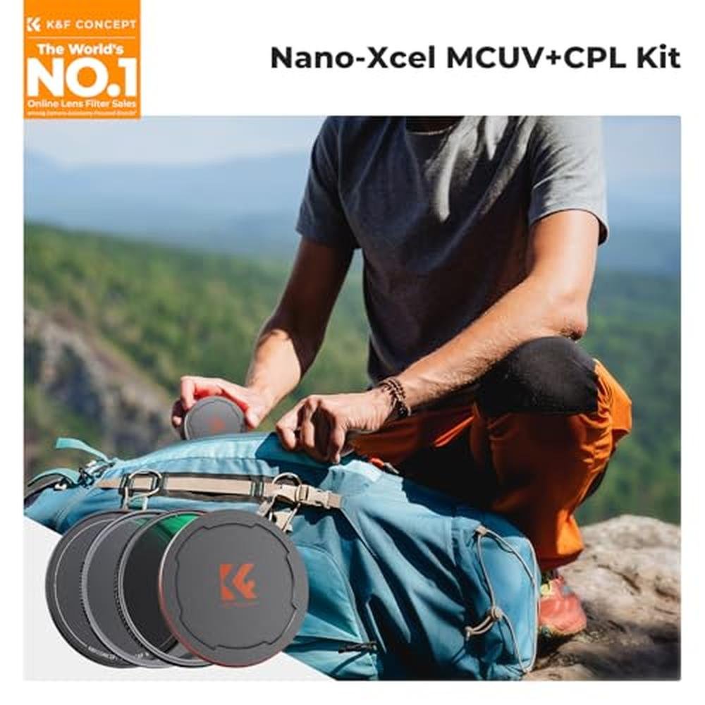K&F CONCEPT 82mm Circular Polarizers Filter & MC UV – Side View