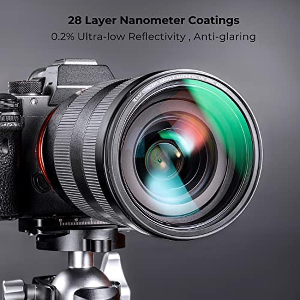 K&F CONCEPT 82mm Magnetic MC UV Lens Protection Filter + – Packaging