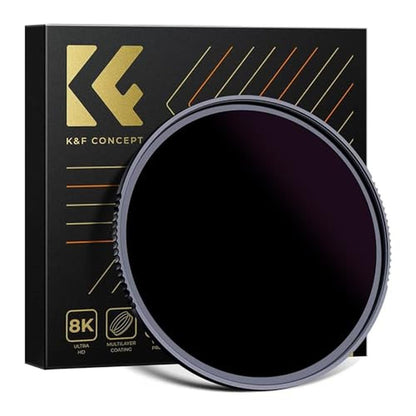 K&F CONCEPT 82mm ND100000(16.6 Stops) ND Lens Filter Solar – Front View
