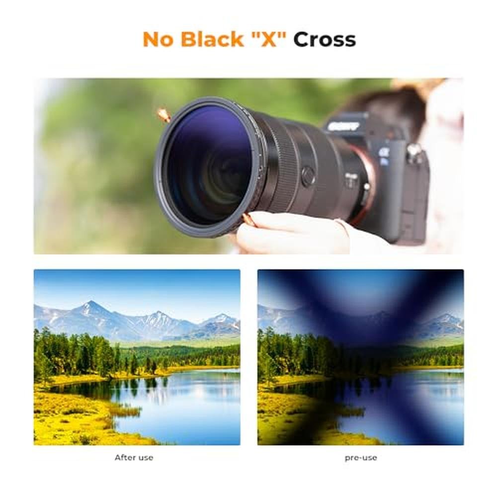 K&F CONCEPT 82mm Variable ND2-32 (1-5 Stops) & Circular – Packaging