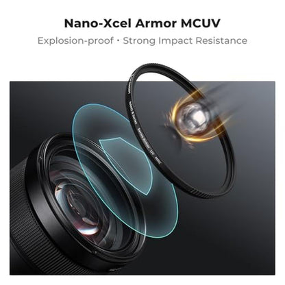 K&F CONCEPT 95mm Explosive-Proof MCUV Lens Protection – Side View