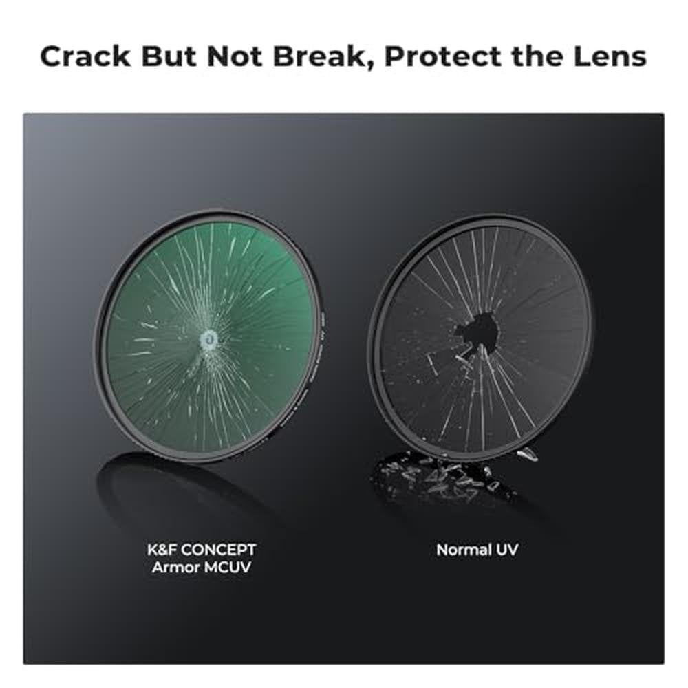 K&F CONCEPT 95mm Explosive-Proof MCUV Lens Protection – In Use