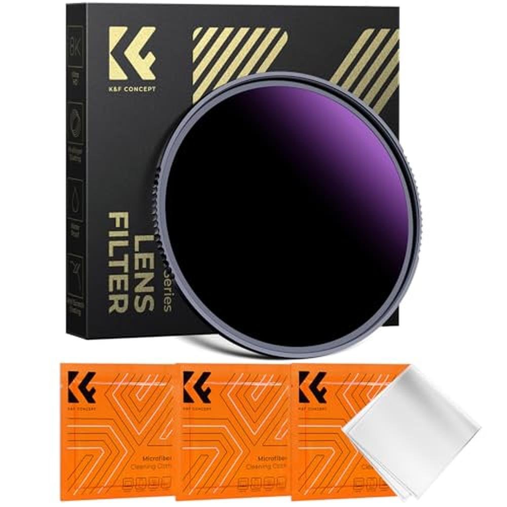 K&F CONCEPT 95mm ND1000000(20 Stops) ND Lens Filter Solar – Front View