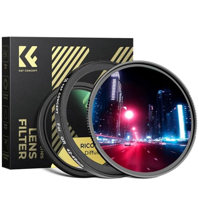 HDF IIIX: Ricoh GR IIIX Black Diffusion 1/4 Filter Kit – Front View