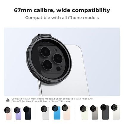 Clip Magnetic: K&F CONCEPT Clip On 67mm Variable ND2-32 – Packaging