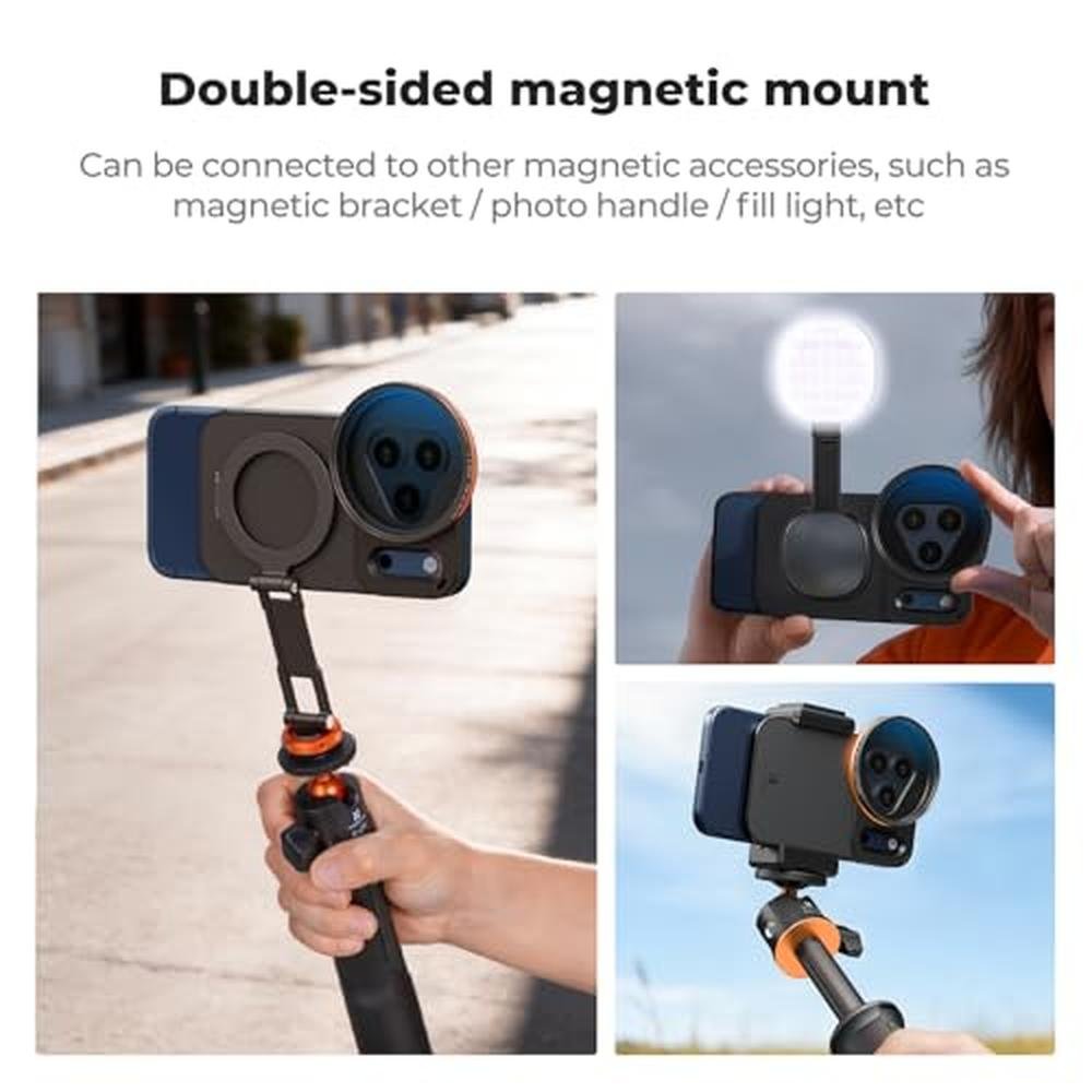 K&F CONCEPT Double-Sided Magnetic Lens Filter Mount Adapter – In Use
