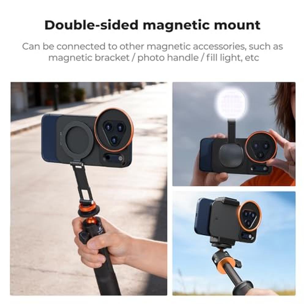 K&F CONCEPT Double-Sided Magnetic Lens Filter Mount Adapter – In Use