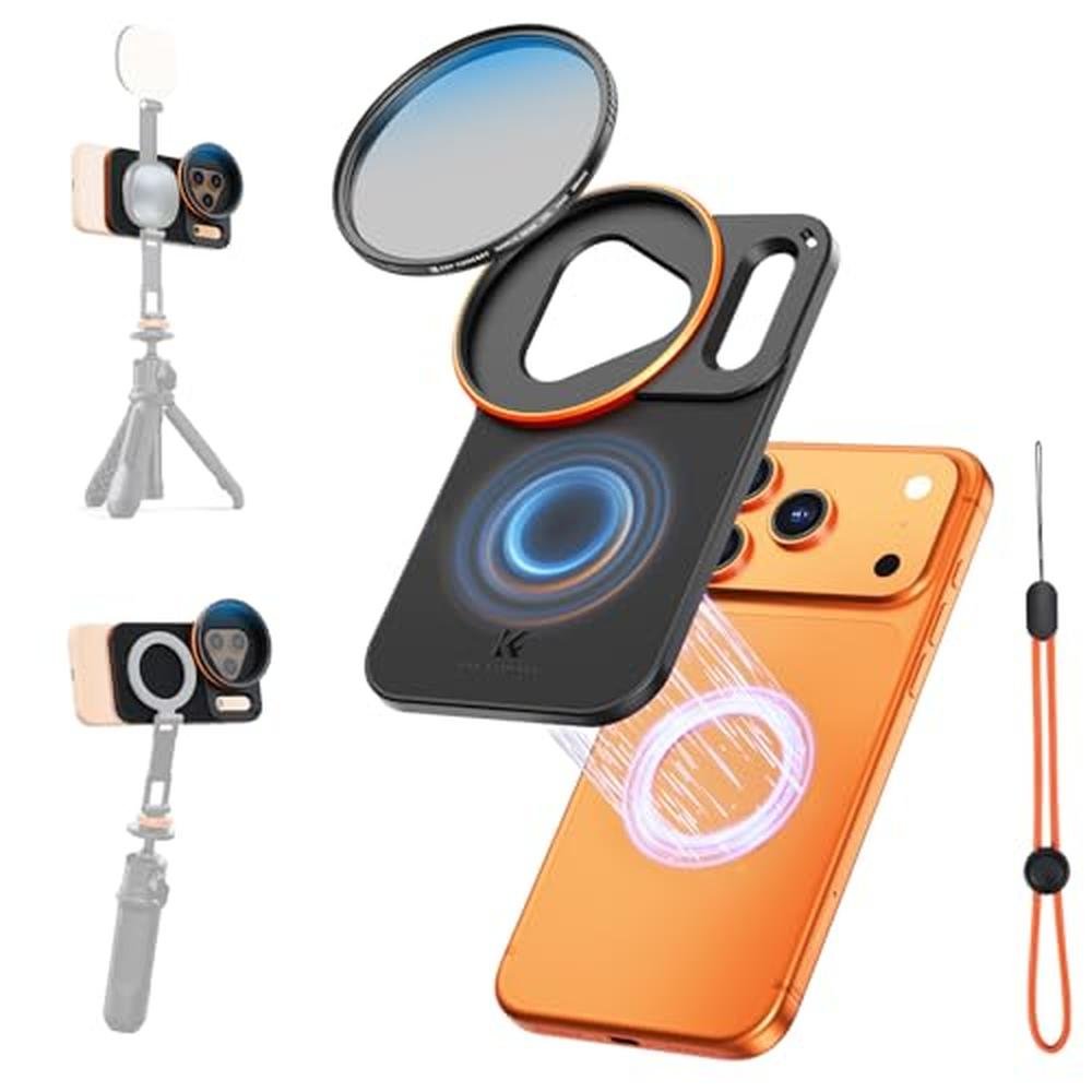 K&F CONCEPT Double-Sided Magnetic Lens Filter Mount Adapter – Front View