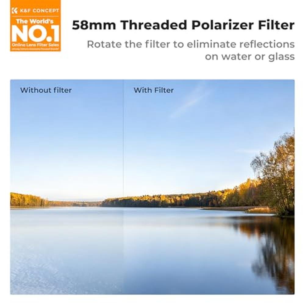 K&F CONCEPT Double-Sided Magnetic Lens Filter Mount Adapter – Side View