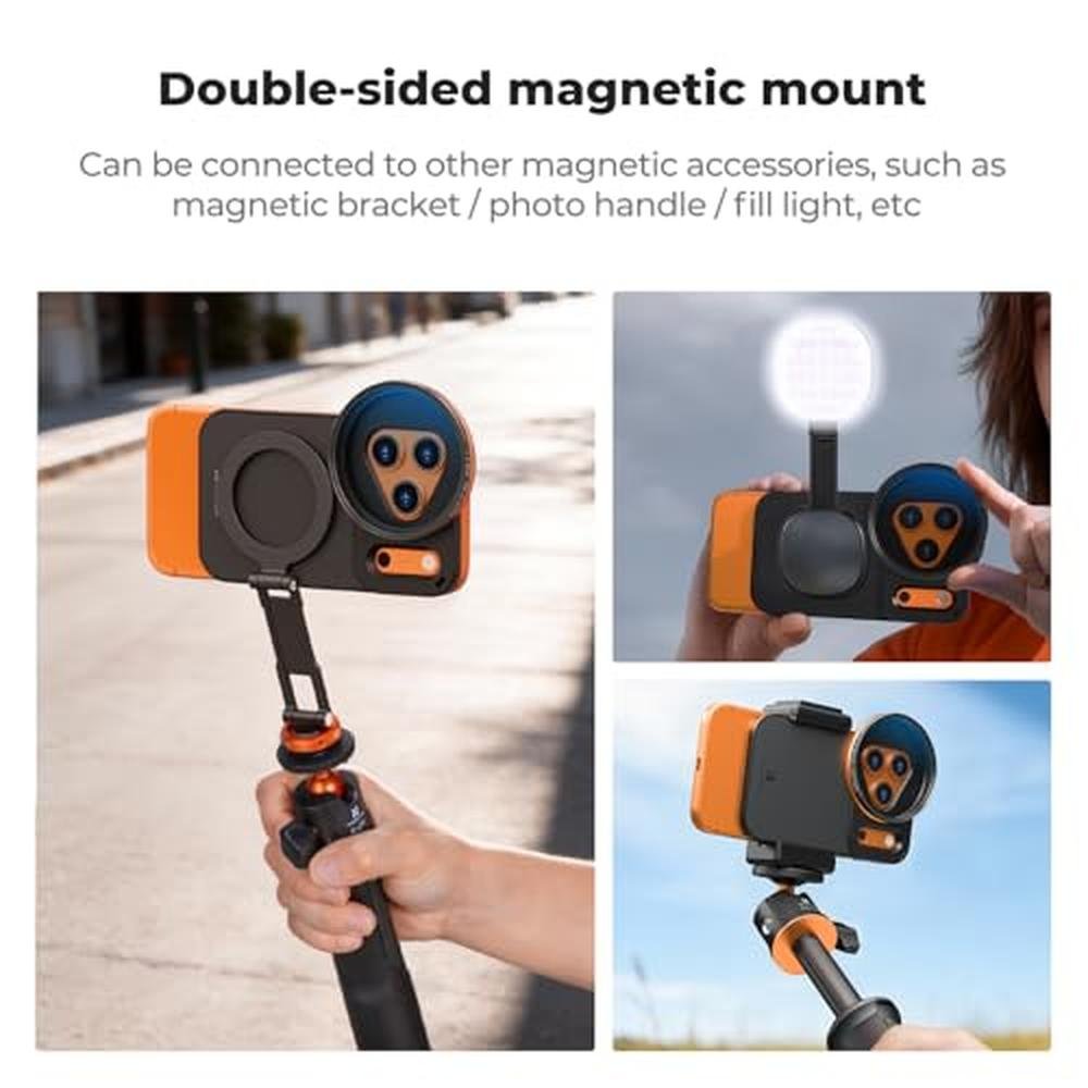 K&F CONCEPT Double-Sided Magnetic Lens Filter Mount Adapter – In Use