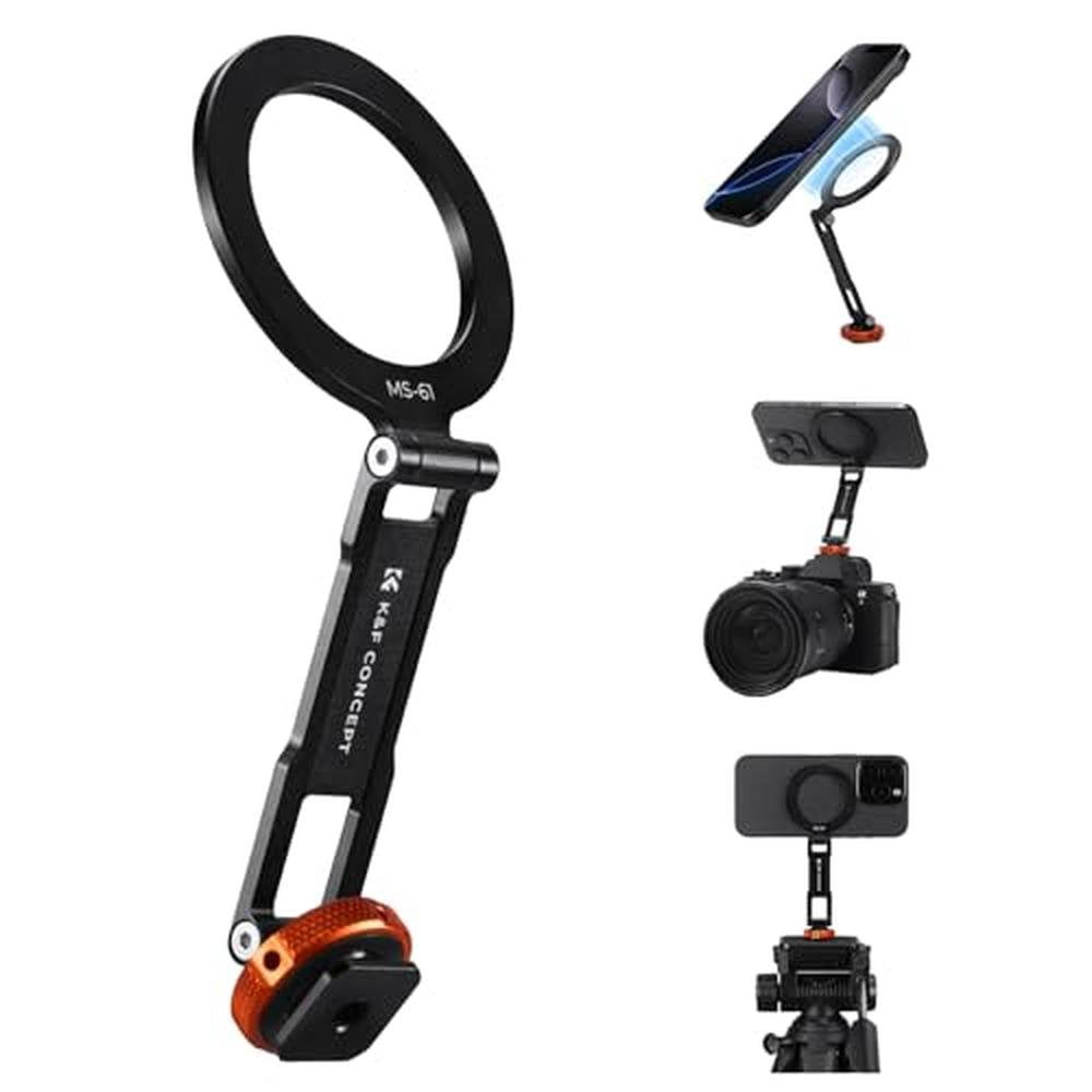 Phone Mount: K&F CONCEPT Magnetic Metal Phone Mount with – Front View