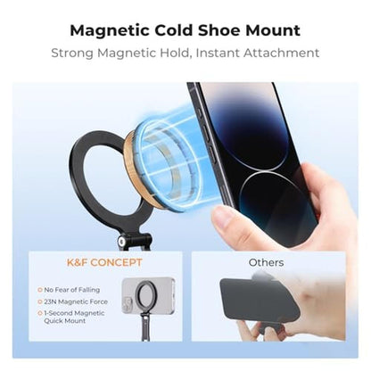 Phone Mount: K&F CONCEPT Magnetic Metal Phone Mount with – Side View