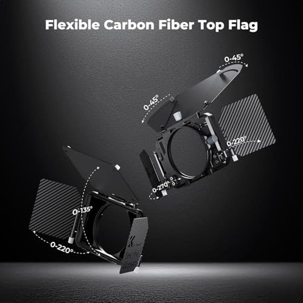 K&F CONCEPT Mini Matte Box: DSLR Camera Matte Box with – In Use