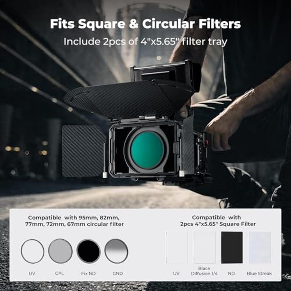 K&F CONCEPT Mini Matte Box: DSLR Camera Matte Box with – Packaging