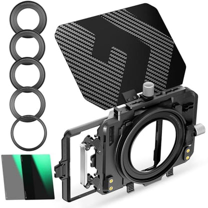 K&F CONCEPT Mini Matte Box +ND4+ND32 Filters Kit – Front View