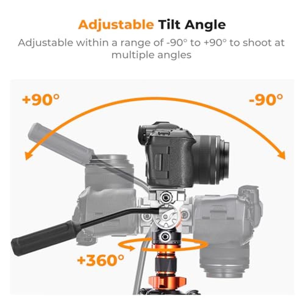 Tripod Concept: K&F CONCEPT 68 Carbon Fiber Tripod with – Close-up Detail