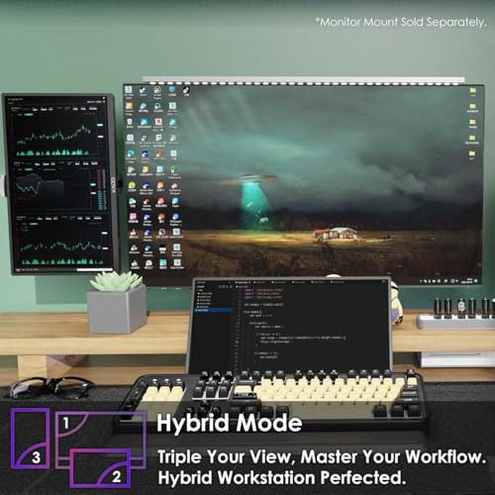 Kado Dual Portable Monitor Setup – In Use