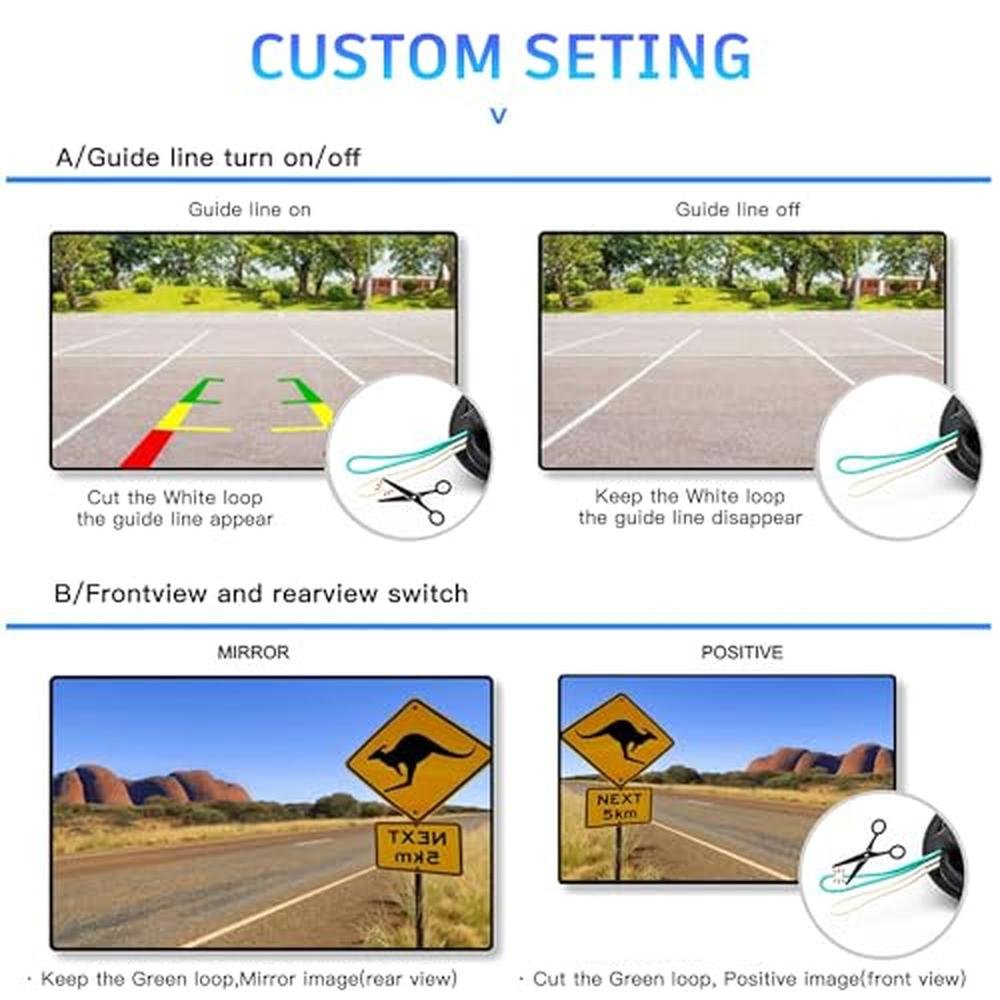 Camera View: Kairiyard Backup Camera 170 Degree Wide View – In Use