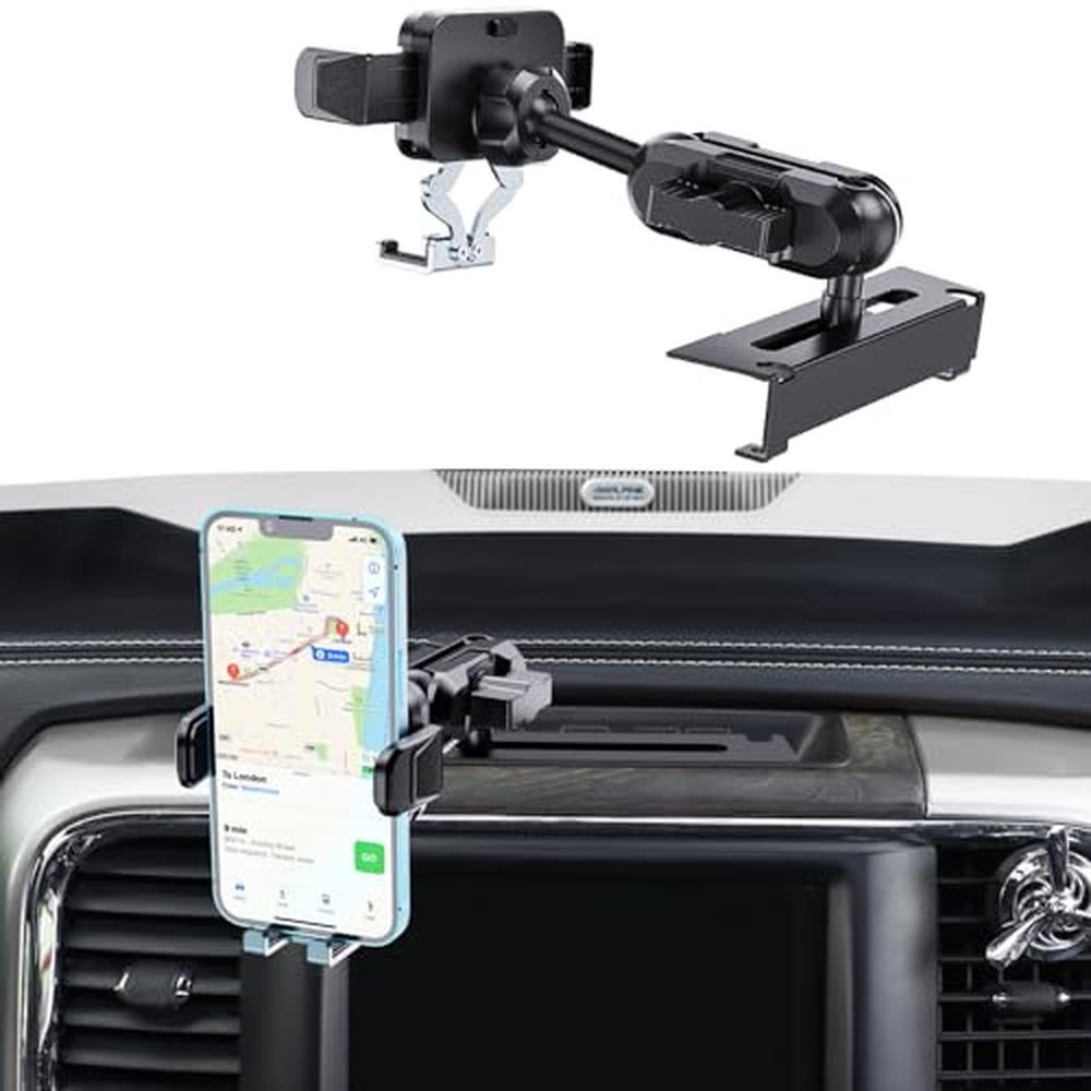 Phone Metal Mount: Kaishengyuan Ram Truck Dash Mount – Front View