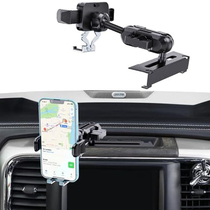 Phone Metal Mount: Kaishengyuan Ram Truck Dash Mount – Front View