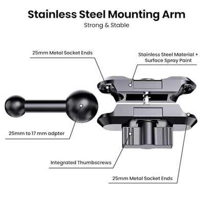 Phone Metal Mount: Kaishengyuan Ram Truck Dash Mount – Close-up Detail