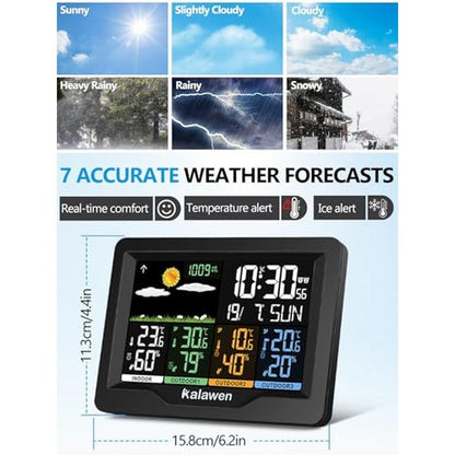 Kalawen Home Wireless Weather Station – Side View