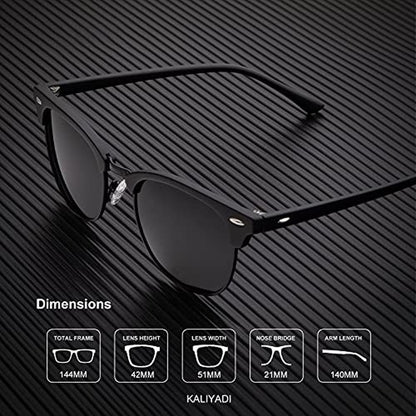 Kaliyadi Unisex: Premium Polarized Sunglasses – Close-up Detail