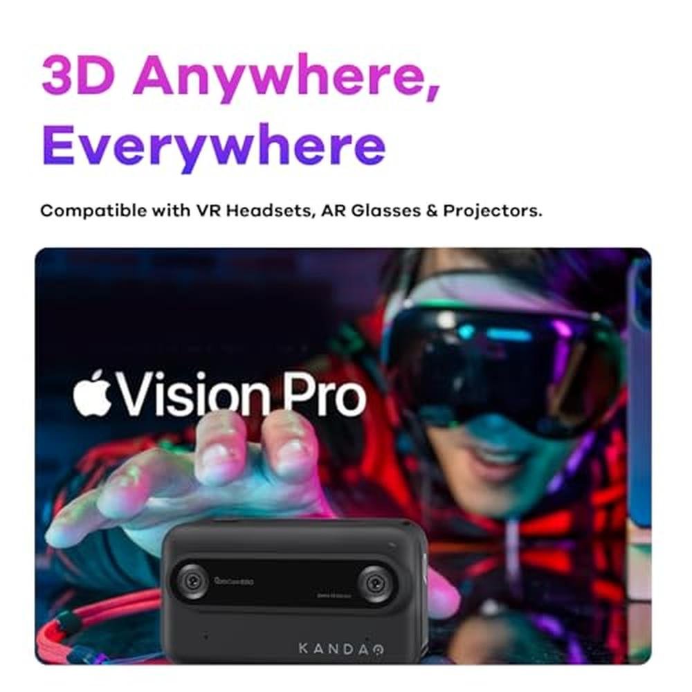 Camera Kandao: Kandao QooCam Ego Handheld 3D VR Camera – Close-up Detail