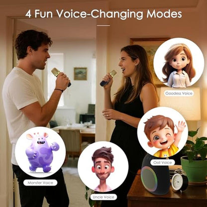 Karaoke Machine: Portable Bluetooth Speaker with 2 Wireless – Packaging