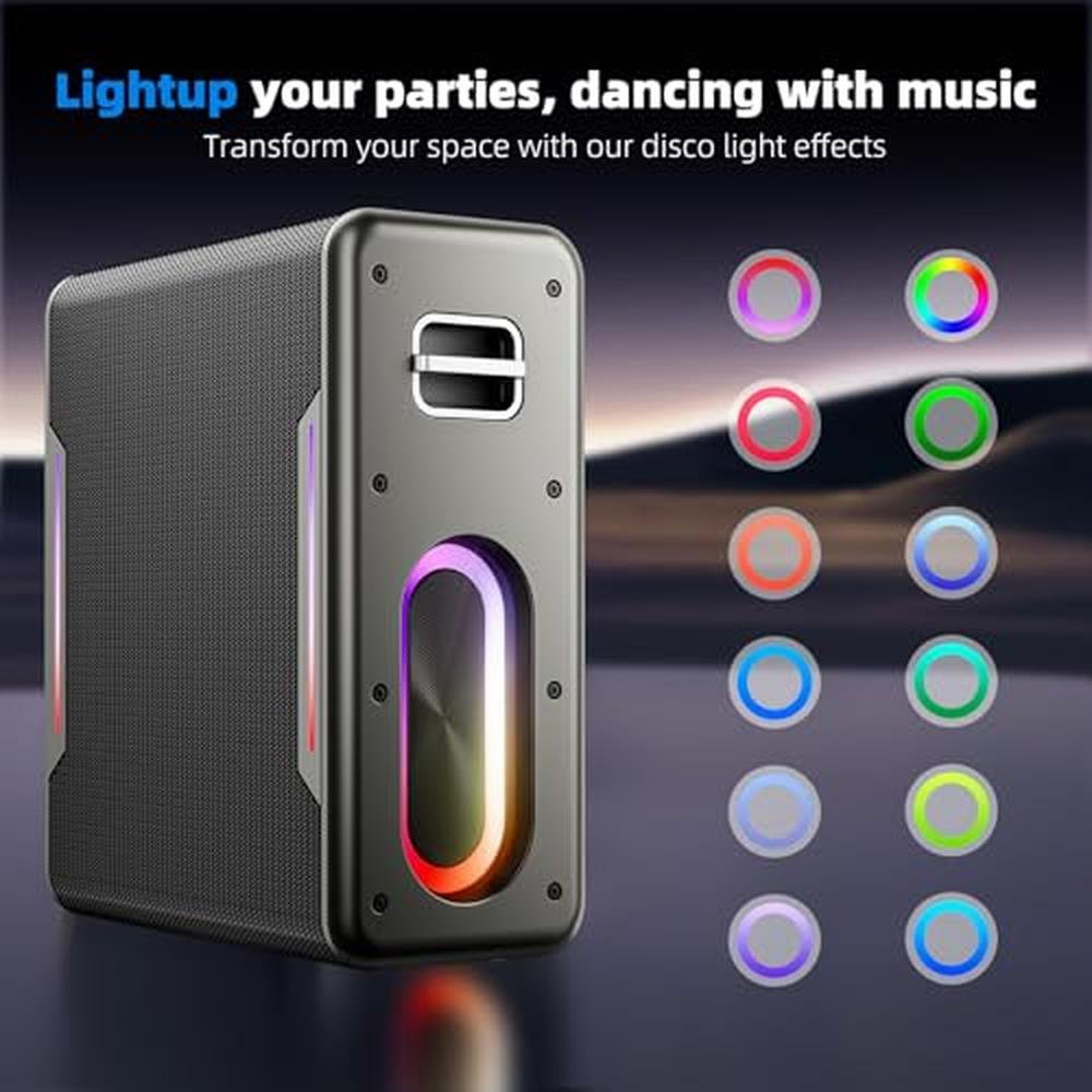 Karaoke Machine: Portable Bluetooth Karaoke Speaker with 2 – Packaging