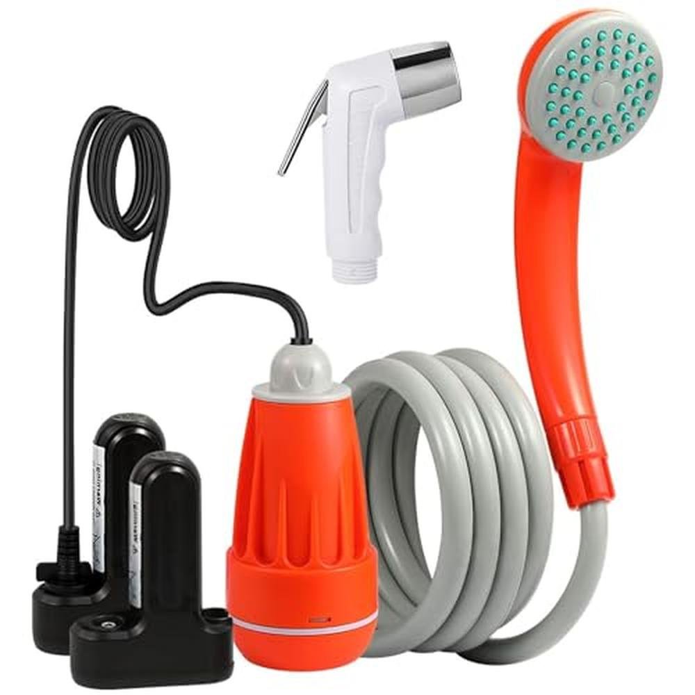 Camping Shower: KEDSUM Portable Camping Shower Pump with – Front View
