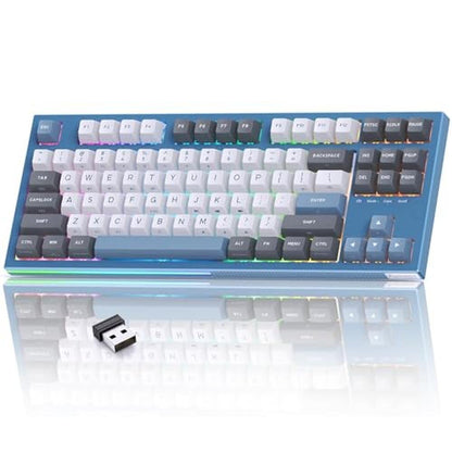 Kemove K87 Wireless TKL Mechanical Gaming Keyboard – Front View