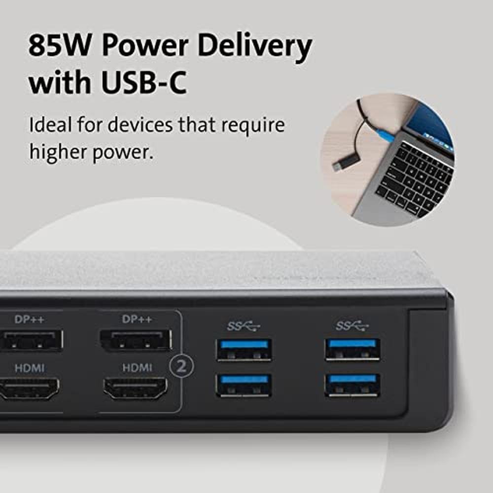 Kensington SD4750P USB-C Displaylink Docking Station for – Close-up Detail