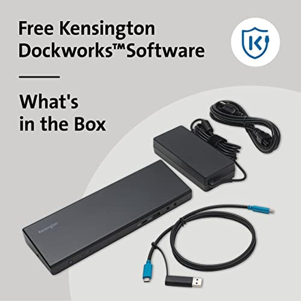 Kensington SD4750P USB-C Displaylink Docking Station for – Packaging