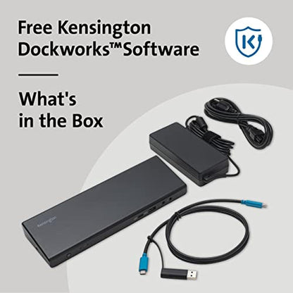 Kensington SD4750P USB-C Displaylink Docking Station for – Packaging
