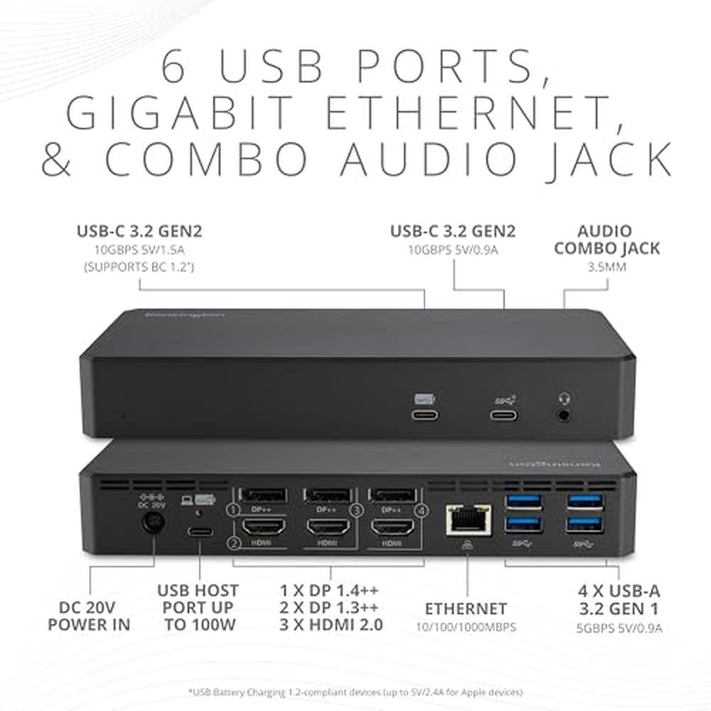 Kensington SD4790P: Premium USB-C Quad 4K DisplayLink – Packaging