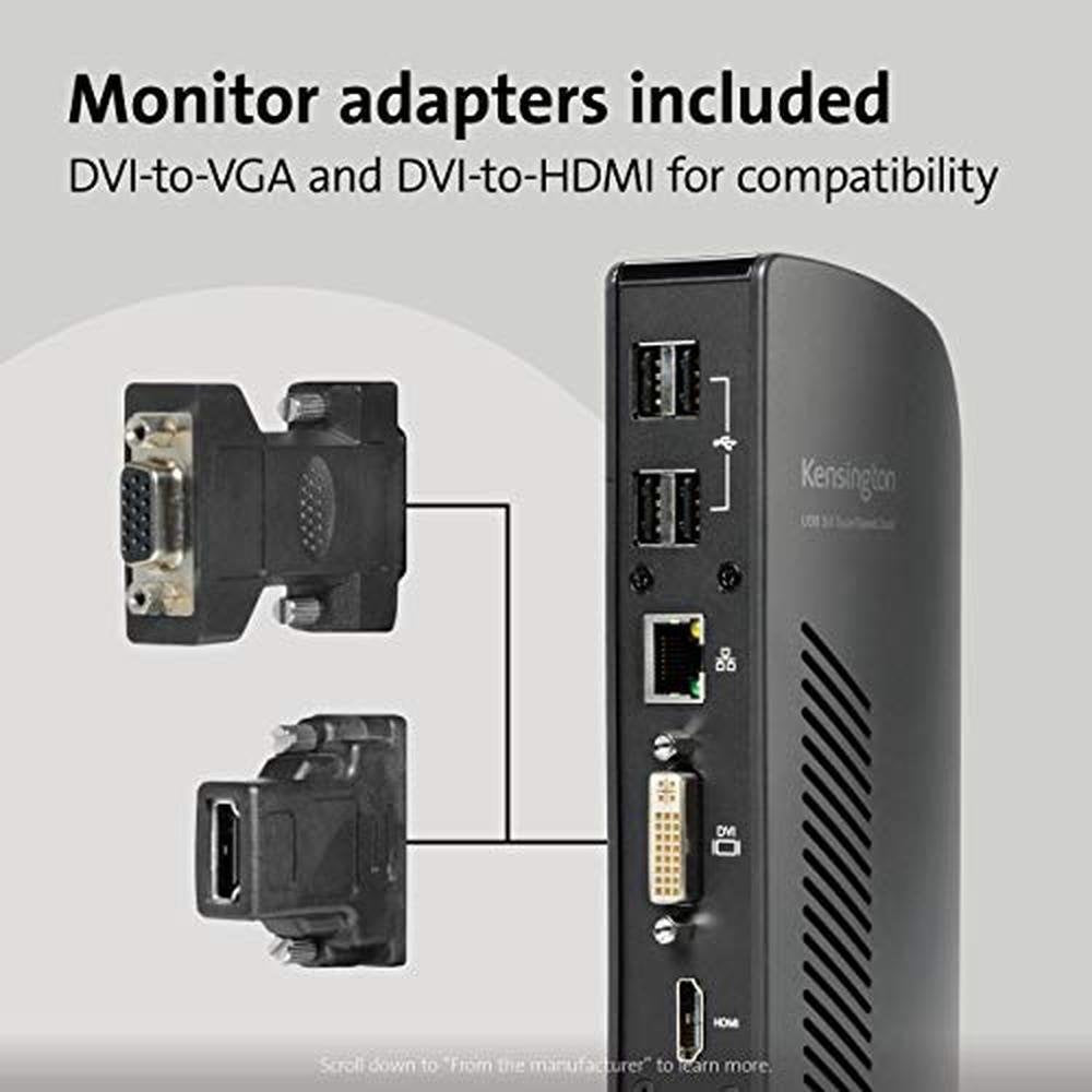 Kensington Dual Display Docking Station – Packaging