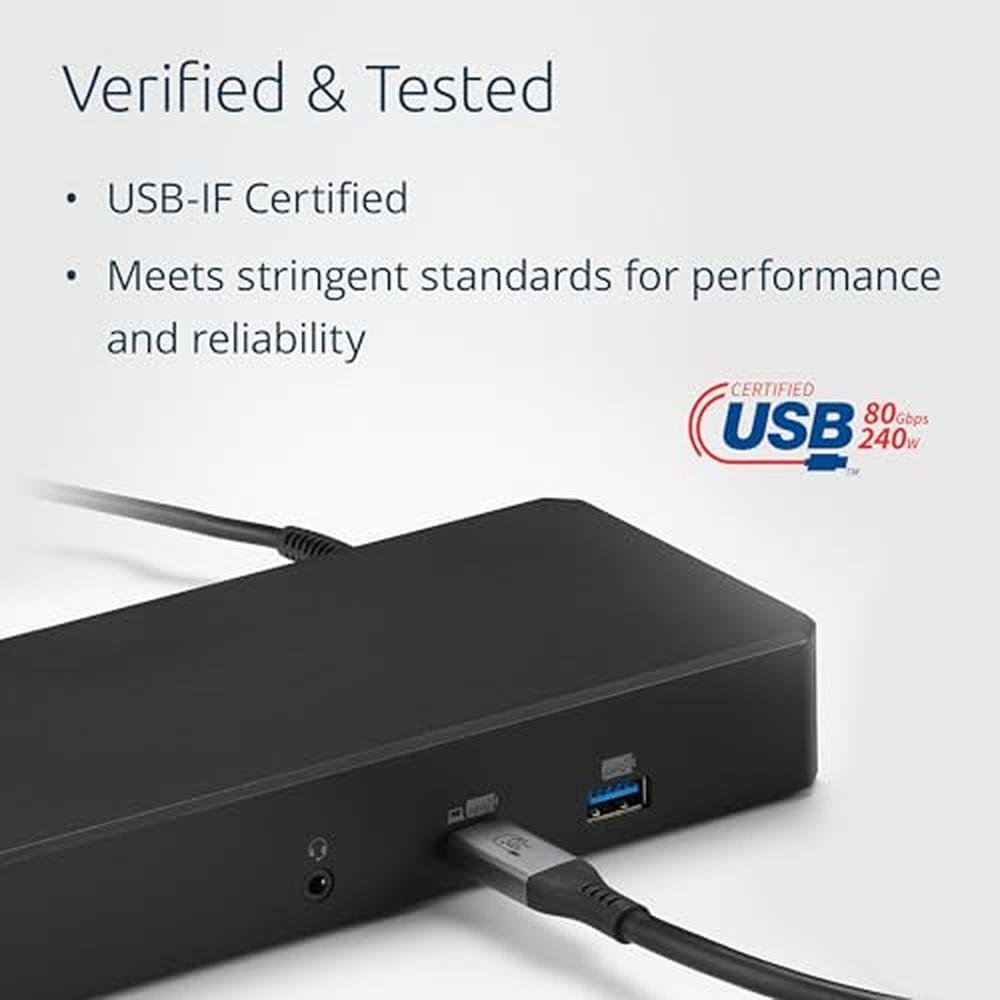 Kensington USB4 Cable 1.5m: Kensington K32301WW 80Gbps – In Use