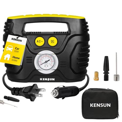 Kensun Portable Air Compressor Pump – Front View