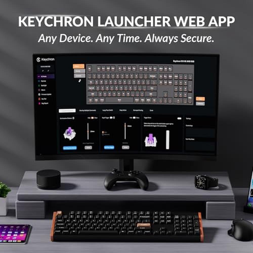 Keychron K10 HE Hall Effect Keyboard – Close-up Detail