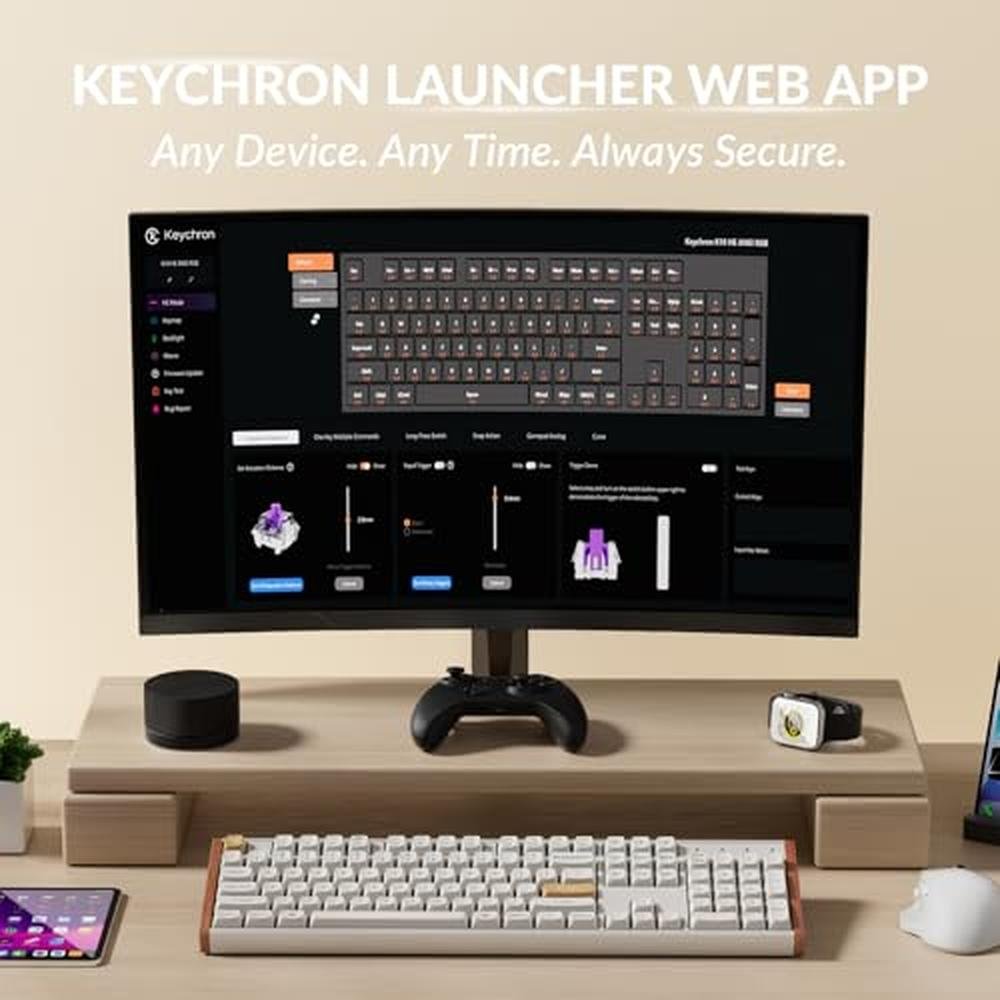 Keychron K10 HE Hall Effect Keyboard – Side View