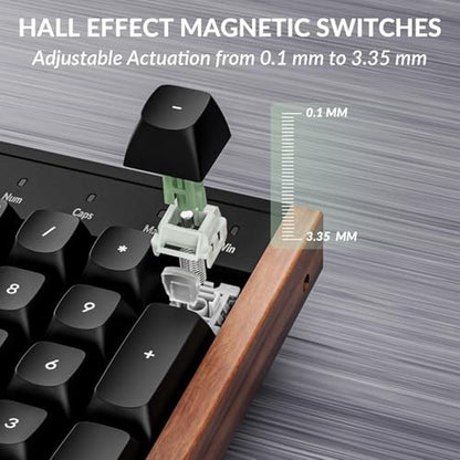 Keyboard Keychron K10 HE: Ultra-Fast Lime Magnetic Switch – In Use