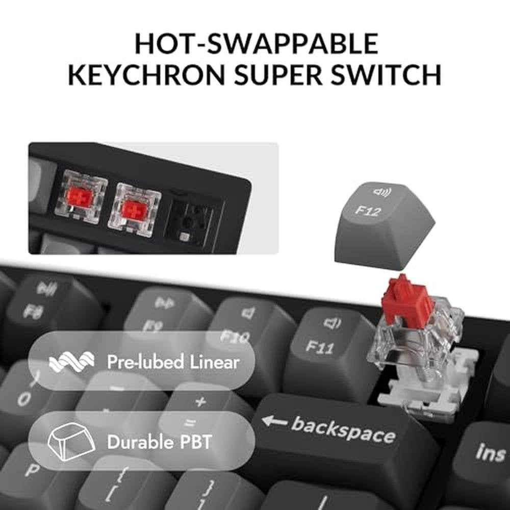 Keychron K10 Max: Wireless Custom Mechanical Keyboard – In Use