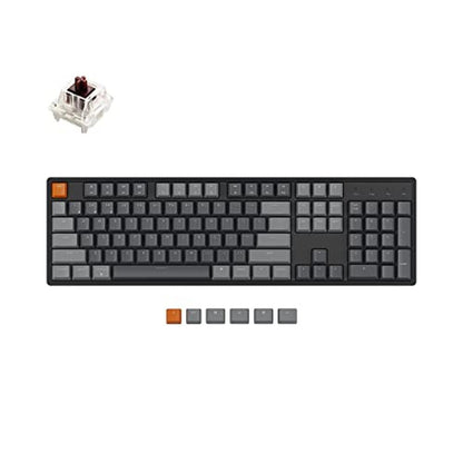 Keychron Keyboard: Keychron K10 RGB Full-Size Hot-Swappable – Front View