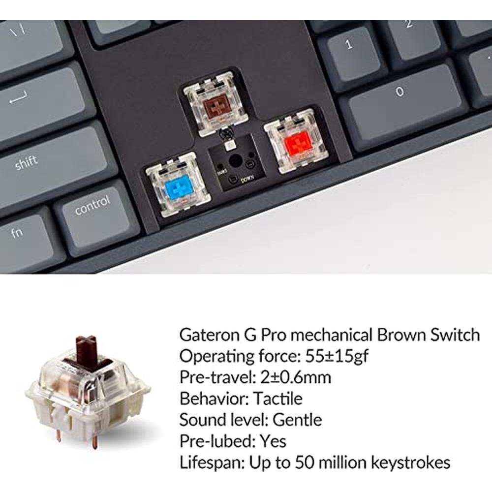 Keychron Keyboard: Keychron K10 RGB Full-Size Hot-Swappable – Close-up Detail