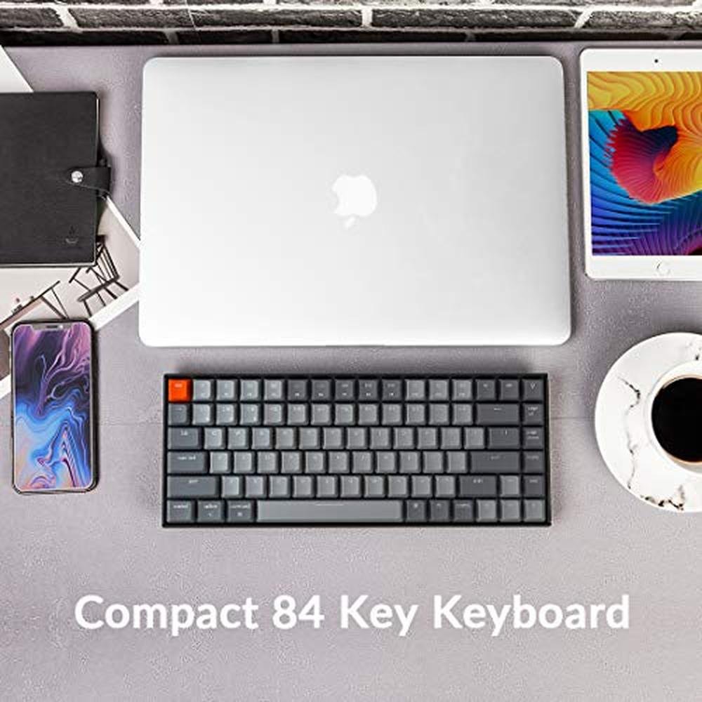 Keyboard Key: Keychron K2 75% Layout Bluetooth Mechanical – Side View