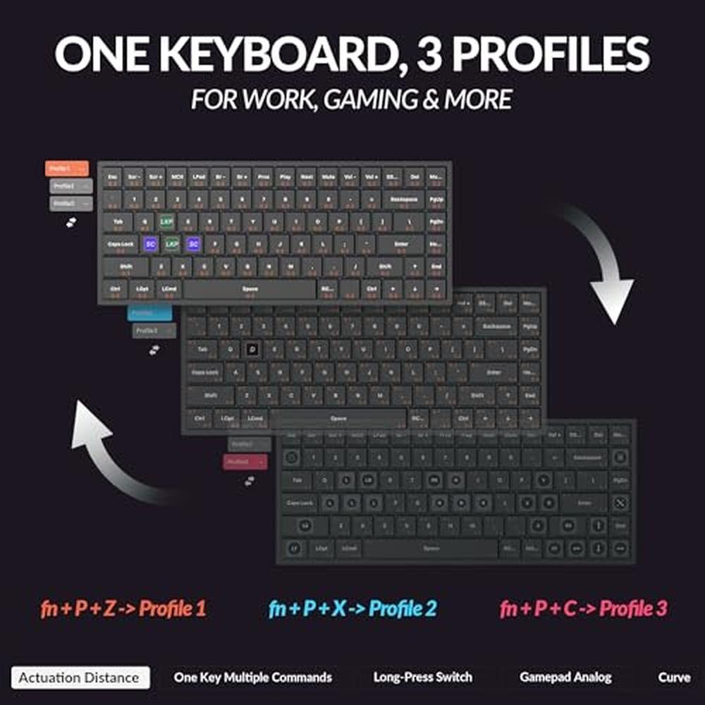 Keychron K2 HE Rapid Trigger: Wireless Custom Keyboard with – Close-up Detail